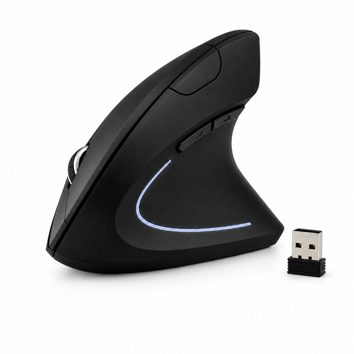 RGB Wireless Ergonomic Vertical Mouse – Comfortable Wrist Support