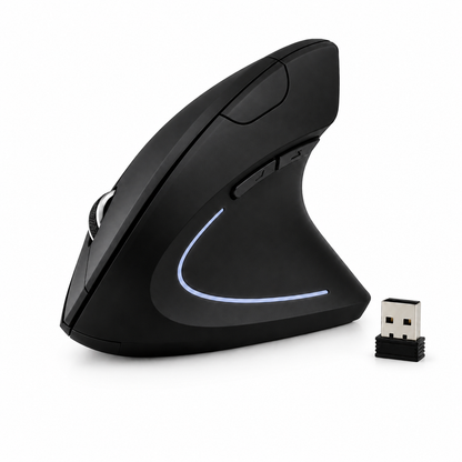 RGB Wireless Ergonomic Vertical Mouse – Comfortable Wrist Support